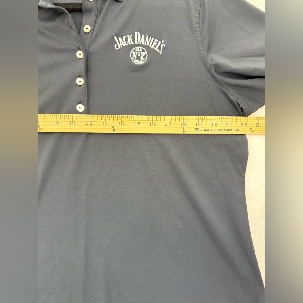 Women’s Peter Miller Black Golf Polo Jack Daniel’s Number 7 Size XL - Picture 3 of 7